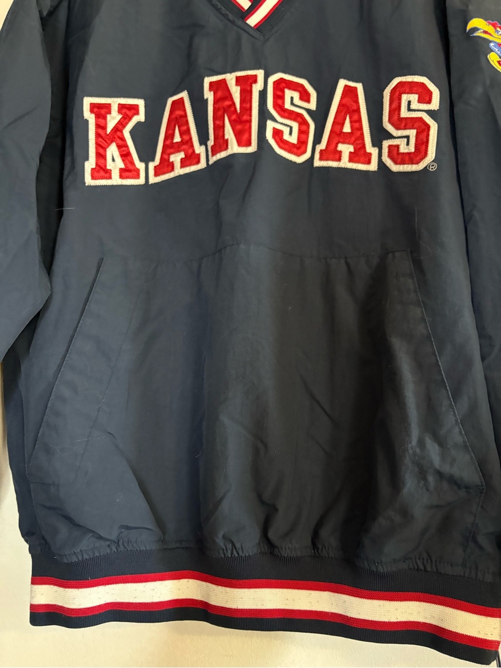Gear For Sports Navy Pullover with Red Kansas Applique - Picture 2 of 10